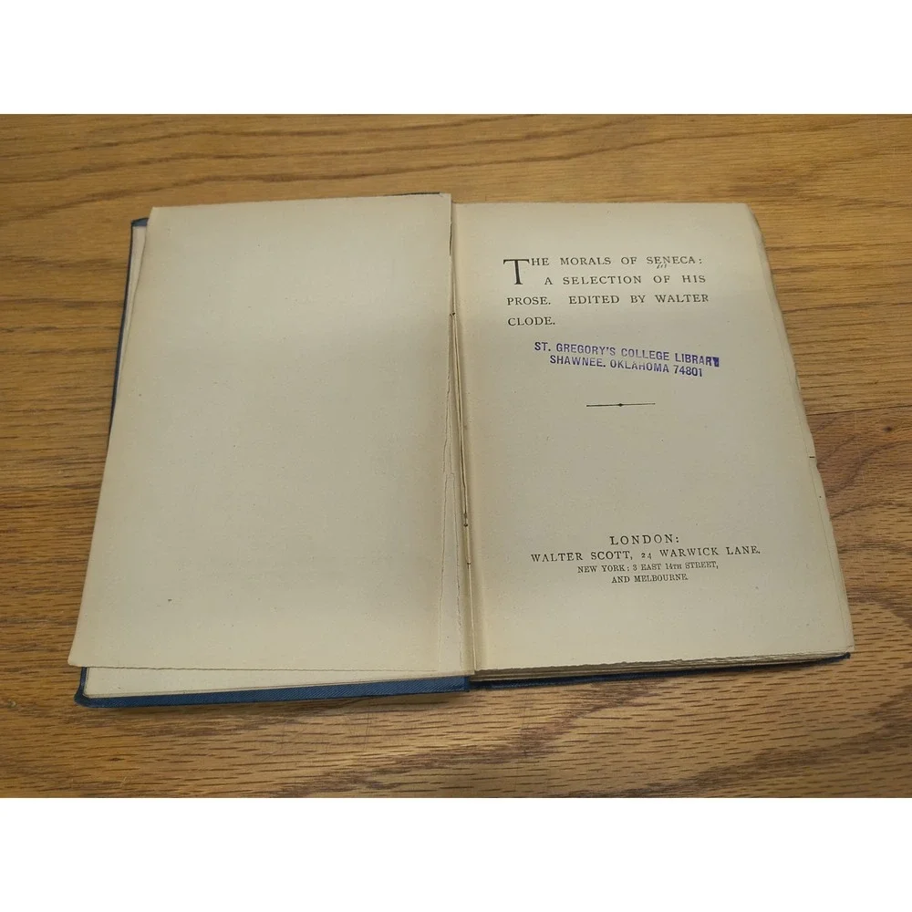 The Morals Of Seneca:‎ A Selection Of His Prose.